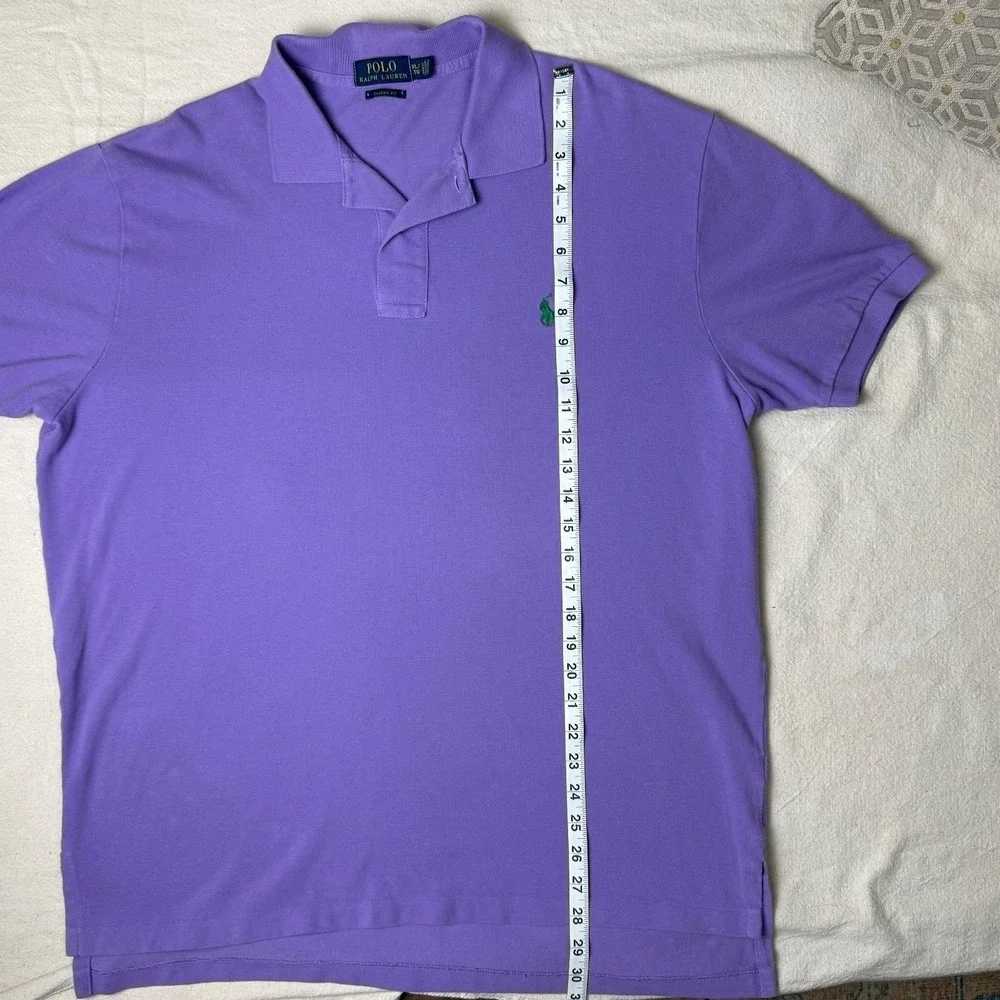 Polo Ralph Lauren Mens XL Purple Short Sleeve Golf Polo Shirt‎ Classic Fit